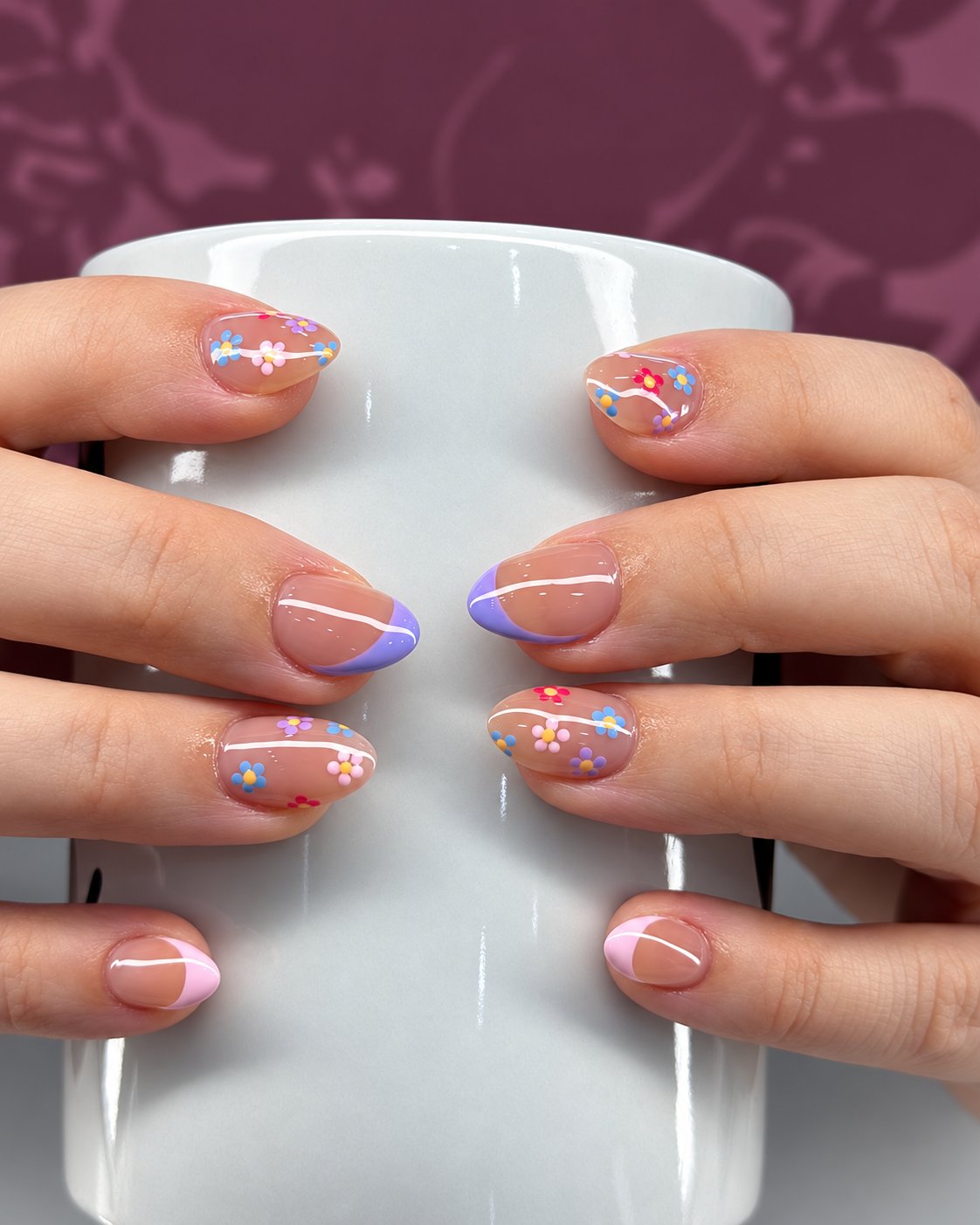 Nail art design 5 at The Rose Nail Bar Nanaimo